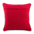 Cotton cushion cover, 'Red Quiche Birds' - Maya Backstrap Loom Bird Theme Red Cotton Cushion Cover (image 2b) thumbail