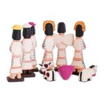 Wood nativity scene, 'Holy Gifts' (set of 10) - 10-piece Nativity Scene Hand-carved Wood from Guatemala