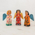Wood figurines, 'Angelic Guardians of Peace' (set of 3) - Fair Trade Angel Figurines Hand Crafted Sculptures (Set 3) (image 2) thumbail