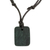 Jade pendant necklace, 'Peace and Love' - Jade Peace and Love Pendant on Black Cotton Necklace (image 2c) thumbail