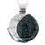 Jade pendant necklace, 'Green Place of the Moon' - Light and Dark Green Jade Reversible Silver Pendant Necklace