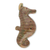 Ceramic ocarina, 'Green Beige Seahorse' - Artisan Crafted Seahorse Shaped Ceramic Ocarina Flute (image 2a) thumbail