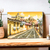 'Sunset in Antigua Guatemala' - Guatemala Signed Oil on Canvas Painting in Yellows