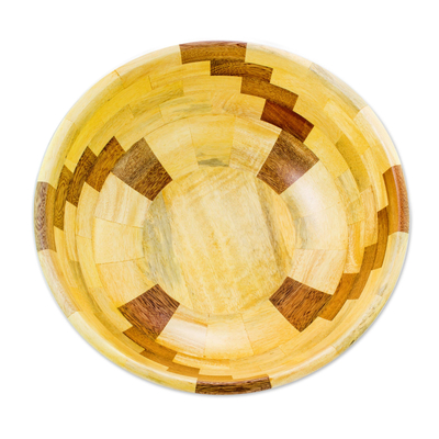Holzschale - Handgefertigte Schale aus natürlichen guatemaltekischen Hölzern