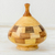 Decorative lidded wood vessel, 'Natural Spiral' - Guatemalan Lidded Vessel Hand Crafted with Natural Woods (image 2) thumbail