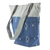 Bolso bandolera de algodón - Bolso de hombro Maya en telar de cintura azul y gris de algodón