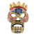Holzmaske 'Skeleton King' - Guatemaltekischer 'Tag der Toten' Skelett-Maske aus Kiefernholz
