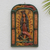 Holzreliefplatte 'Jungfrau von Guadalupe Segen' - Kunsthandwerklich gefertigte Holz-Relieftafel der Jungfrau aus Guadalupe