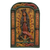 Holzreliefplatte 'Jungfrau von Guadalupe Segen' - Kunsthandwerklich gefertigte Holz-Relieftafel der Jungfrau aus Guadalupe