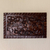 Wood wall panel, 'Guardians' - Artisan Crafted Wood Wall Relief Panel of Lions thumbail