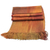 Rayon scarf, 'Solola Dawn' - Orange Brown Maroon Hand Woven Rayon Chenille Scarf (image 2c) thumbail