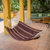 Handwoven hammock, 'Sandy Path' (single) - Hand Woven Espresso Striped Hammock (Single) Guatemala