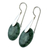 Jade dangle earrings, 'Cool Yaxha Jungle' - Modern Fair Trade Silver 925 Light Green Jade Earrings (image 2b) thumbail