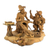 escultura de cedro - Escultura Don Quijote y Sancho Panza en Madera de Cedro