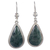 Jade dangle earrings, 'Light Green Sacred Quetzal' - Artisan Crafted Sterling Silver and Light Green Earrings thumbail