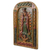 Panel en relieve de madera - Panel Relieve de Madera Tallada Artesanal Virgen de Guadalupe