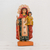 Holzskulptur, 'Jungfrau Maria Hilfe der Christen' - Handgeschnitzte Holzstatue der Jungfrau Maria mit dem kleinen Jesus