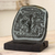 Jade plaque, 'Maya Tree of Life Stone' - Green Jade Maya Archaeological Replica Plaque and Wood Stand thumbail
