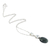 Jade pendant necklace, 'Dark Maya Coronation' - Handcrafted Jade and Silver Contemporary Necklace (image 2b) thumbail