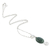 Jade pendant necklace, 'Green Maya Galaxy' - Spiral Theme Sterling Silver and Green Jade Necklace