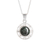 Jade pendant necklace, 'Dark Kinich Ahau' - Sterling Silver Sun God Necklace with Dark Maya Jade (image 2d) thumbail