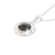 Jade pendant necklace, 'Dark Kinich Ahau' - Sterling Silver Sun God Necklace with Dark Maya Jade (image 2e) thumbail