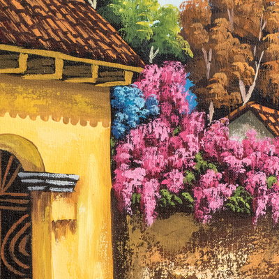 'Calle de las Animas I' - Antigua de Guatemala Signed Painting Limited Edition