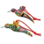 Ceramic ornaments, 'Guatemalan Hummingbirds' (set of 6) - 6 Ceramic Ornaments Hummingbird Handcrafted in Guatemala (image 2c) thumbail