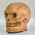 Marble dust figurine, 'Maya Skull Legend' - Handcrafted Marble Dust Skull from Guatemala thumbail