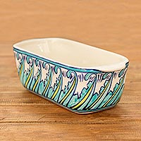 Molde para pan de cerámica, 'Bermuda' - Molde para pan de cerámica hecho a mano de Guatemala