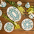 Ceramic plates, 'Bermuda' (pair) - Hand Crafted Floral Ceramic Plates in Blue and White (Pair)