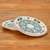 Ceramic plates, 'Quehueche' (pair) - Handcrafted Turquoise Ceramic 9.5 Inch Plates (Pair) thumbail