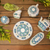 Ceramic plates, 'Quehueche' (pair) - Handcrafted Turquoise Ceramic 9.5 Inch Plates (Pair) (image 2b) thumbail