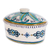 Ceramic covered casserole, 'Bermuda' - Ceramic Handcrafted Oven-Safe Deep Casserole Dish