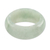 Jade band ring, 'Pale Green Halo' (10 mm) - Artisan Crafted 10 mm Wide Band Ring of Guatemalan Jade (image 2b) thumbail