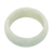 Jade band ring, 'Pale Green Halo' (8 mm) - 8 mm Wide Artisan Crafted Band Ring of Guatemalan Jade thumbail