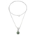 Jade pendant necklace, 'Mayan Moon in Light Green' - Light Green Jade Silver Pendant Necklace from Guatemala (image 2c) thumbail