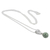 Jade pendant necklace, 'Mayan Moon in Light Green' - Light Green Jade Silver Pendant Necklace from Guatemala (image 2d) thumbail
