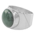 Jade dome ring, 'Living Energy' - Jade and Sterling Silver Dome Ring from Guatemala thumbail
