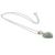 Jade pendant necklace, 'Mayan Heart in Light Green' - Light Green Jade Silver Heart Pendant Necklace Guatemala (image 2d) thumbail