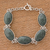 Jade link bracelet, 'Sweet Melodies' - Green Jade Sterling Silver Link Bracelet from Guatemala (image 2) thumbail