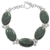 Jade link bracelet, 'Sweet Melodies' - Green Jade Sterling Silver Link Bracelet from Guatemala thumbail