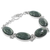 Jade link bracelet, 'Sweet Melodies' - Green Jade Sterling Silver Link Bracelet from Guatemala (image 2d) thumbail
