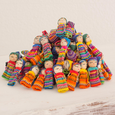 Cotton figurines, The Worry Doll Clan (set of 100)