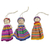 Figuritas de algodón, 'Worry Doll Dancers (juego de 12) - Figuritas de Algodón Hechas a Mano y Bolsa (Juego de 12) Guatemala