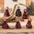 Cotton ornaments, 'Worry Dolls' (set of 6) - Set of 6 Guatemalan Worry Doll Ornaments Crafted by Hand thumbail