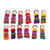 Cotton worry dolls, 'Country Beauties' (set of 12) - Twelve Cotton Worry Dolls with a Pinewood Box from Guatemala (image 2c) thumbail