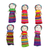 Boxed worry dolls, 'Country Treasures' (set of 6) - Six Cotton Worry Dolls and Pinewood Boxes from Guatemala (image 2c) thumbail