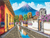 'Street of the Bells' - Antigua Guatemala Signed Oil on Canvas Painting thumbail