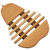 Cedar wood trivet, 'Fresh Pear' - Cedar Wood Trivet Pear Shape from Guatemala (image 2a) thumbail
